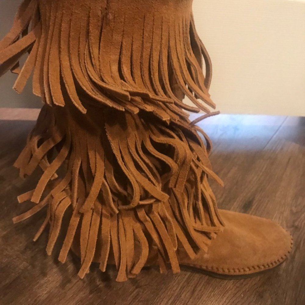 Minnetonka Suede Moccasin Boots - Size 7